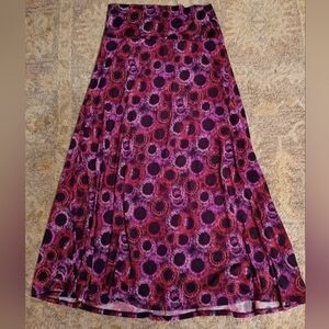 LuLaRoe Vibrant Purple and Pink A-Line Skirt